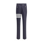 Thom Browne Blue Wool Oves Aries Dress Pants