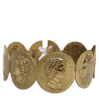 Dolce & Gabbana Gold Tone Brass Coin Metal Waist Cintura Belt Dolce & Gabbana