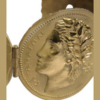 Dolce & Gabbana Gold Tone Brass Coin Metal Waist Cintura Belt Dolce & Gabbana