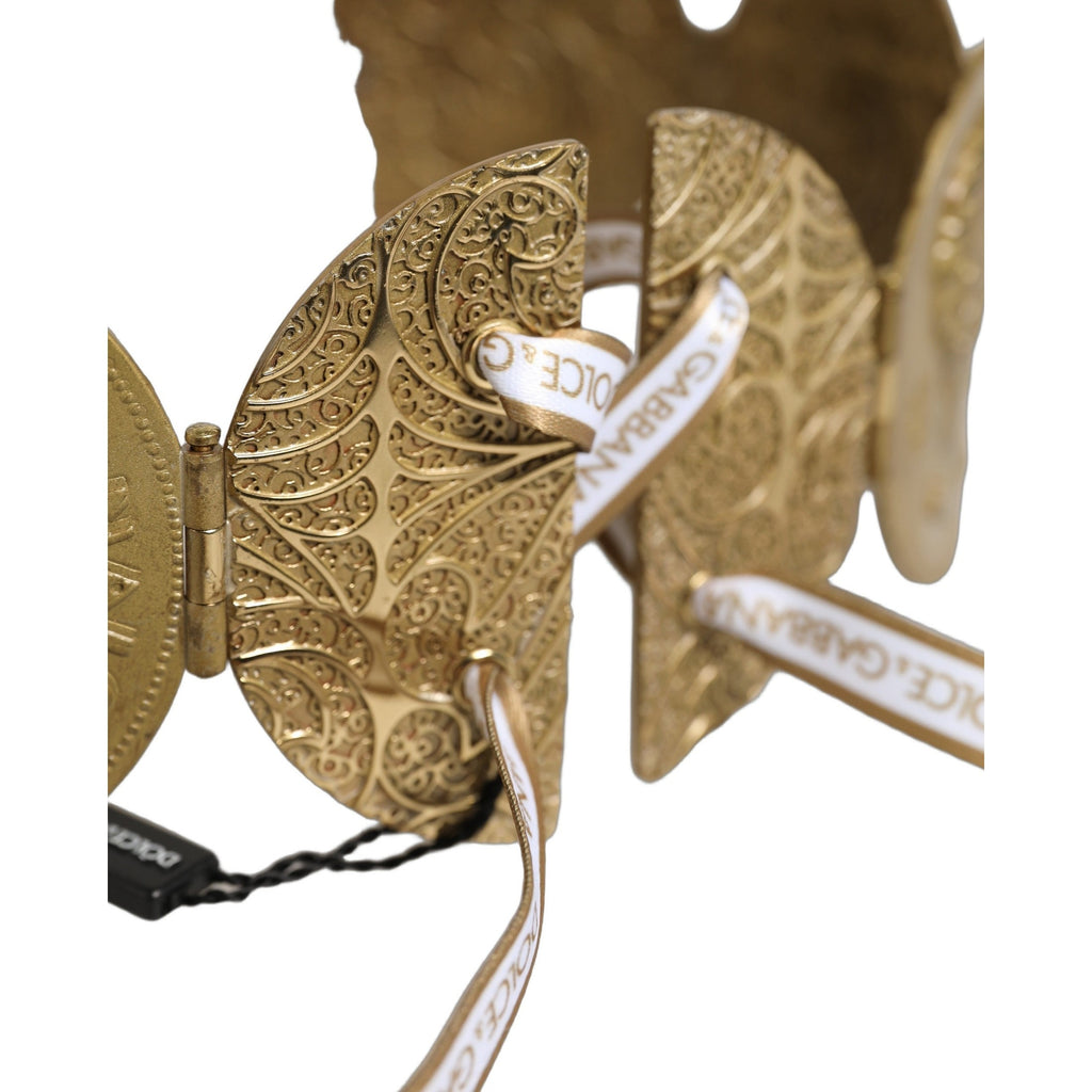 Dolce & Gabbana Gold Tone Brass Coin Metal Waist Cintura Belt Dolce & Gabbana