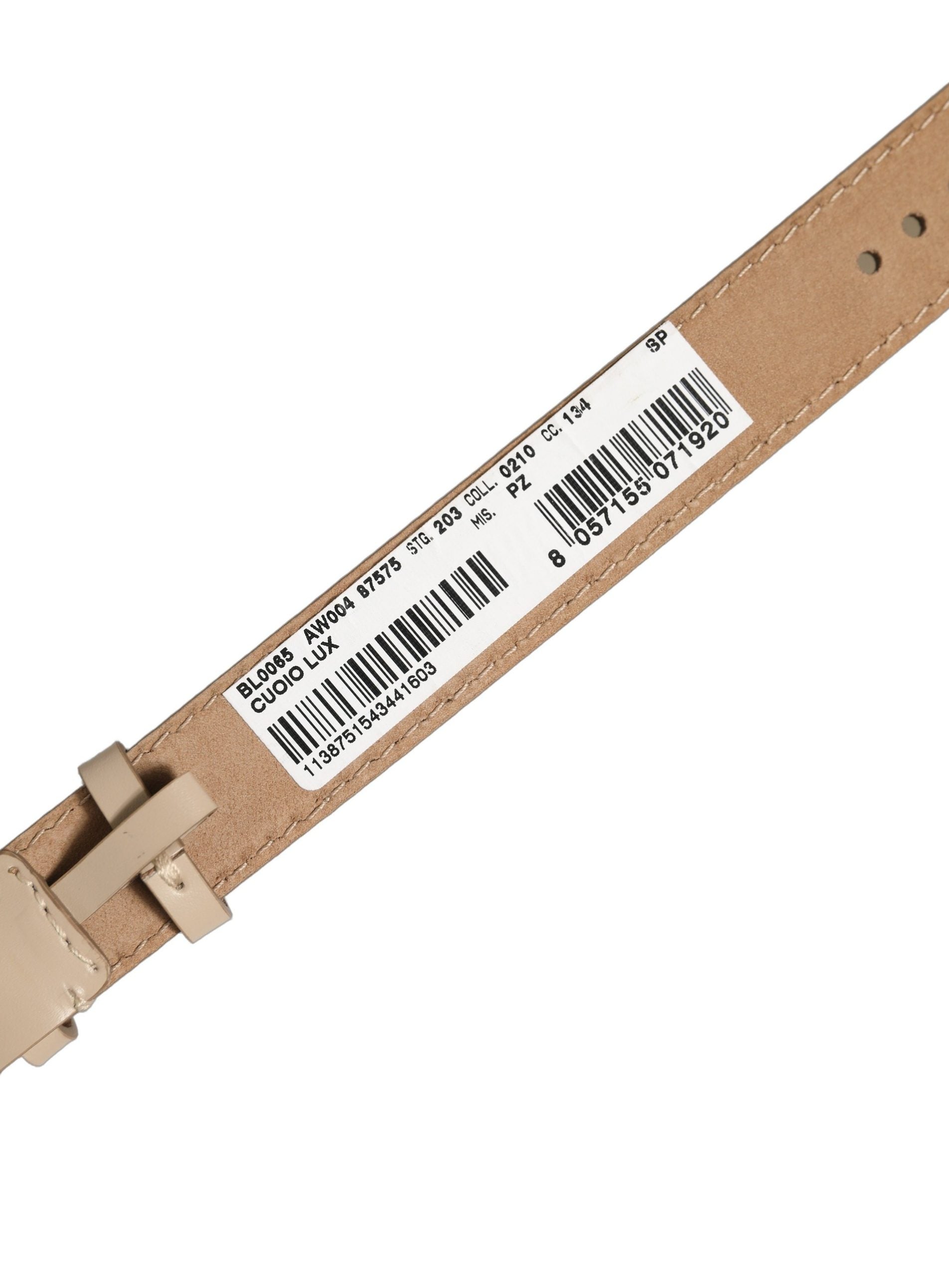 Dolce & Gabbana Beige Calfskin Leather Gold Buckle Belt Strap Bracelet Dolce & Gabbana