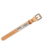 Dolce & Gabbana Beige Embossed Leather Gold Buckle Belt Strap Bracelet Dolce & Gabbana