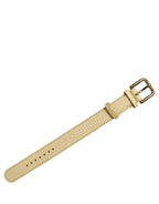 Dolce & Gabbana Beige Embossed Leather Gold Buckle Belt Strap Bracelet Dolce & Gabbana