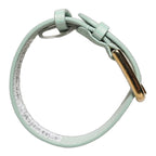 Dolce & Gabbana Green Textured Leather Gold Buckle Belt Strap Bracelet Dolce & Gabbana