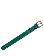Dolce & Gabbana Green Embossed Leather Gold Buckle Belt Strap Bracelet Dolce & Gabbana