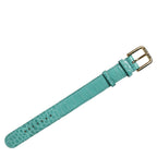 Dolce & Gabbana Blue Embossed Leather Gold Buckle Belt Strap Bracelet Dolce & Gabbana
