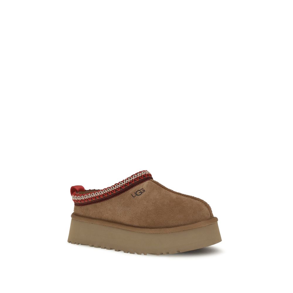 UGG Brown Suede Leather Mules UGG