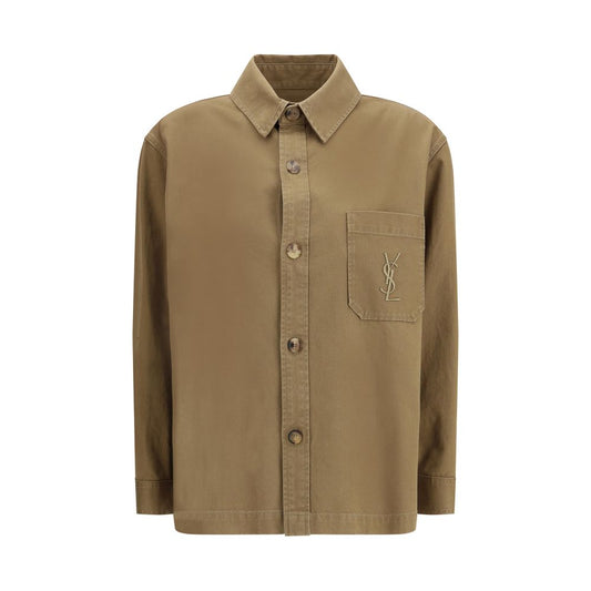 Saint Laurent Bicolor Cotton Denim Jacket Saint Laurent