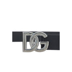 Dolce & Gabbana Black Calf Leather Bos Taurus Regular Belt Dolce & Gabbana
