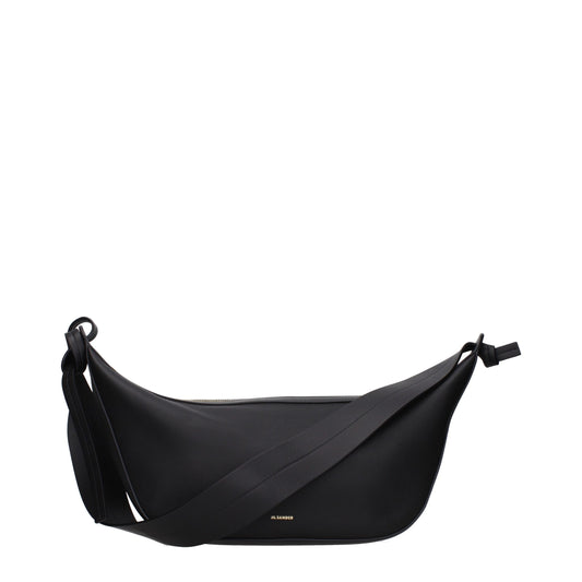 Jil Sander Black Leather Shoulder Bag Jil Sander