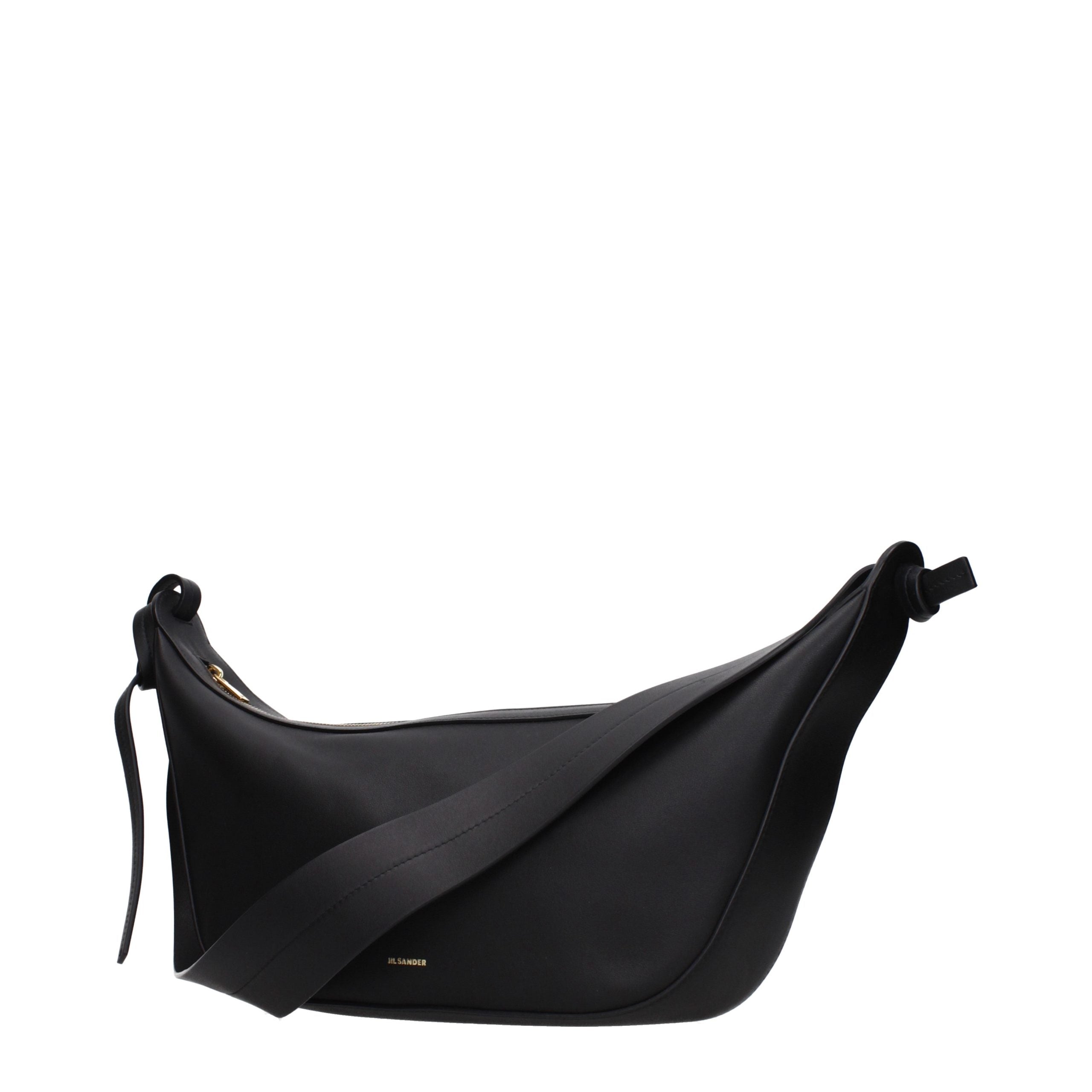 Jil Sander Black Leather Shoulder Bag Jil Sander
