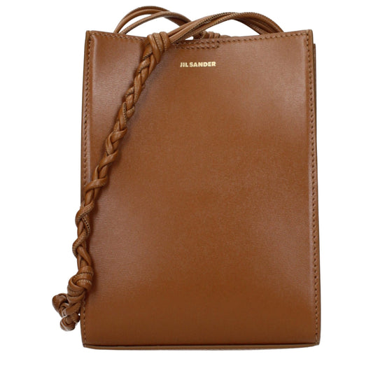 Jil Sander Brown Leather Crossbody Bag Jil Sander