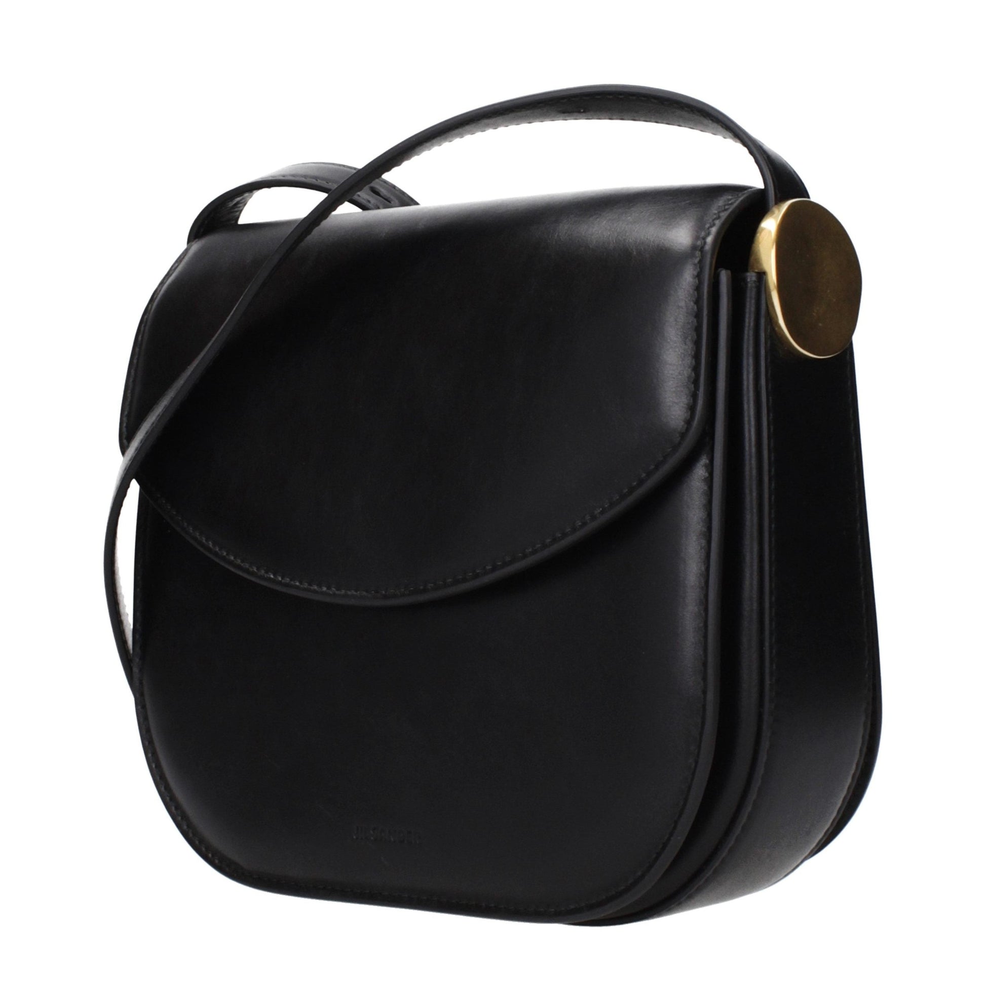 Jil Sander Black Leather Crossbody Bag
