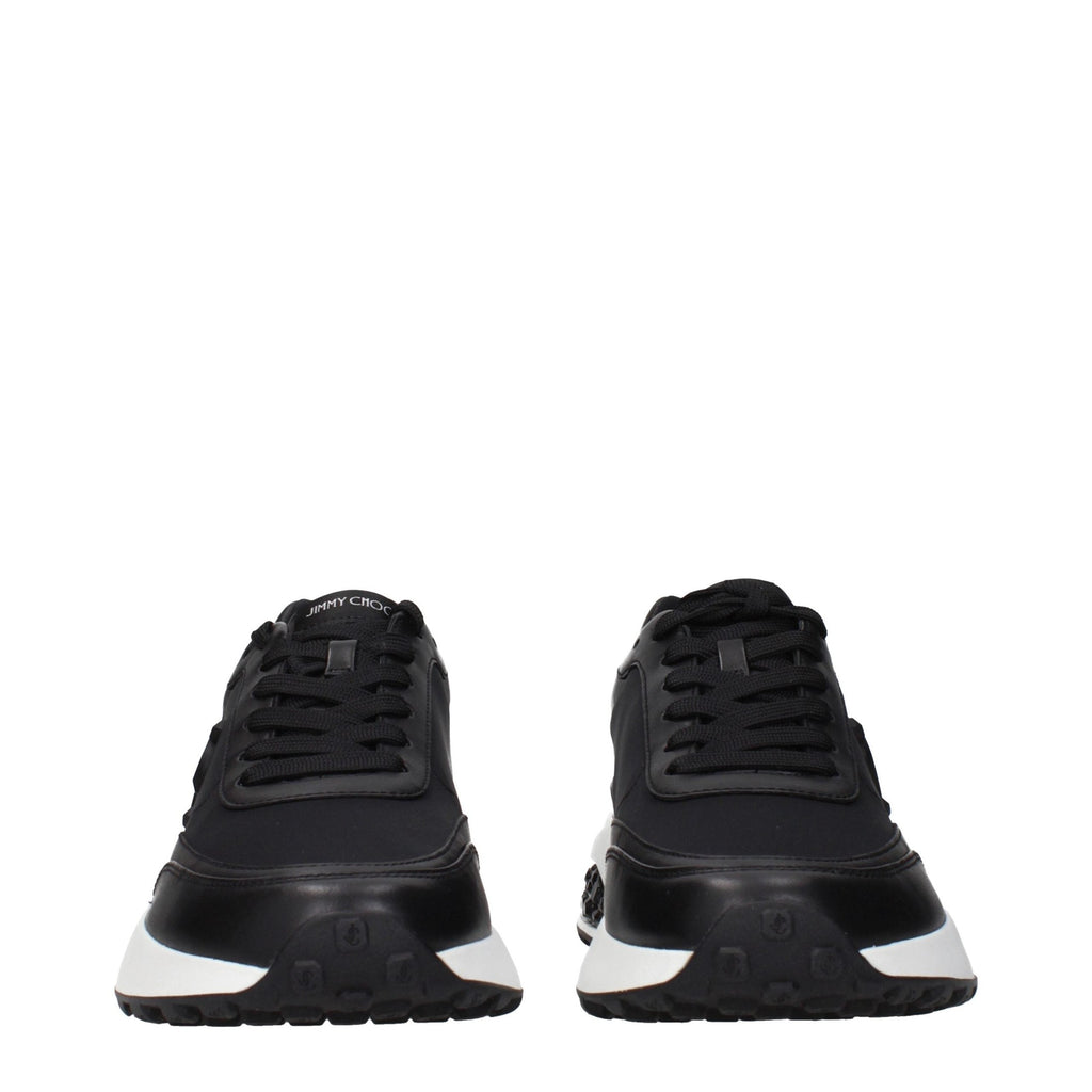 Jimmy Choo Black Fabric Athletic Sneakers Jimmy Choo