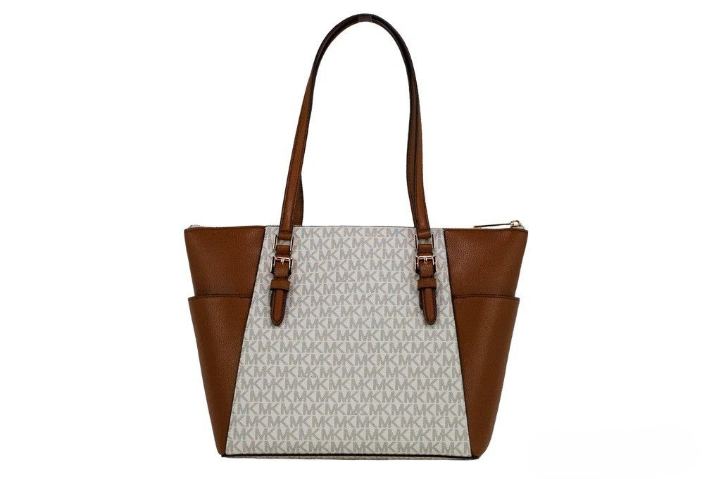 Michael Kors Michael Kors Women Leather Shoulder Tote Bag Purse Handbag+Double Zipper Wallet Michael Kors