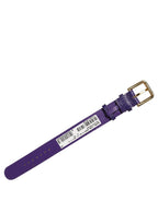 Dolce & Gabbana Violet Textured Leather Gold Buckle Belt Strap Bracelet Dolce & Gabbana