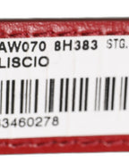 Dolce & Gabbana Red Calfskin Leather Gold Buckle Belt Strap Bracelet Dolce & Gabbana