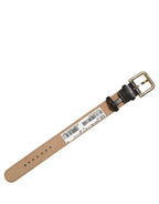 Dolce & Gabbana Black Calfskin Leather Gold Buckle Belt Strap Bracelet Dolce & Gabbana