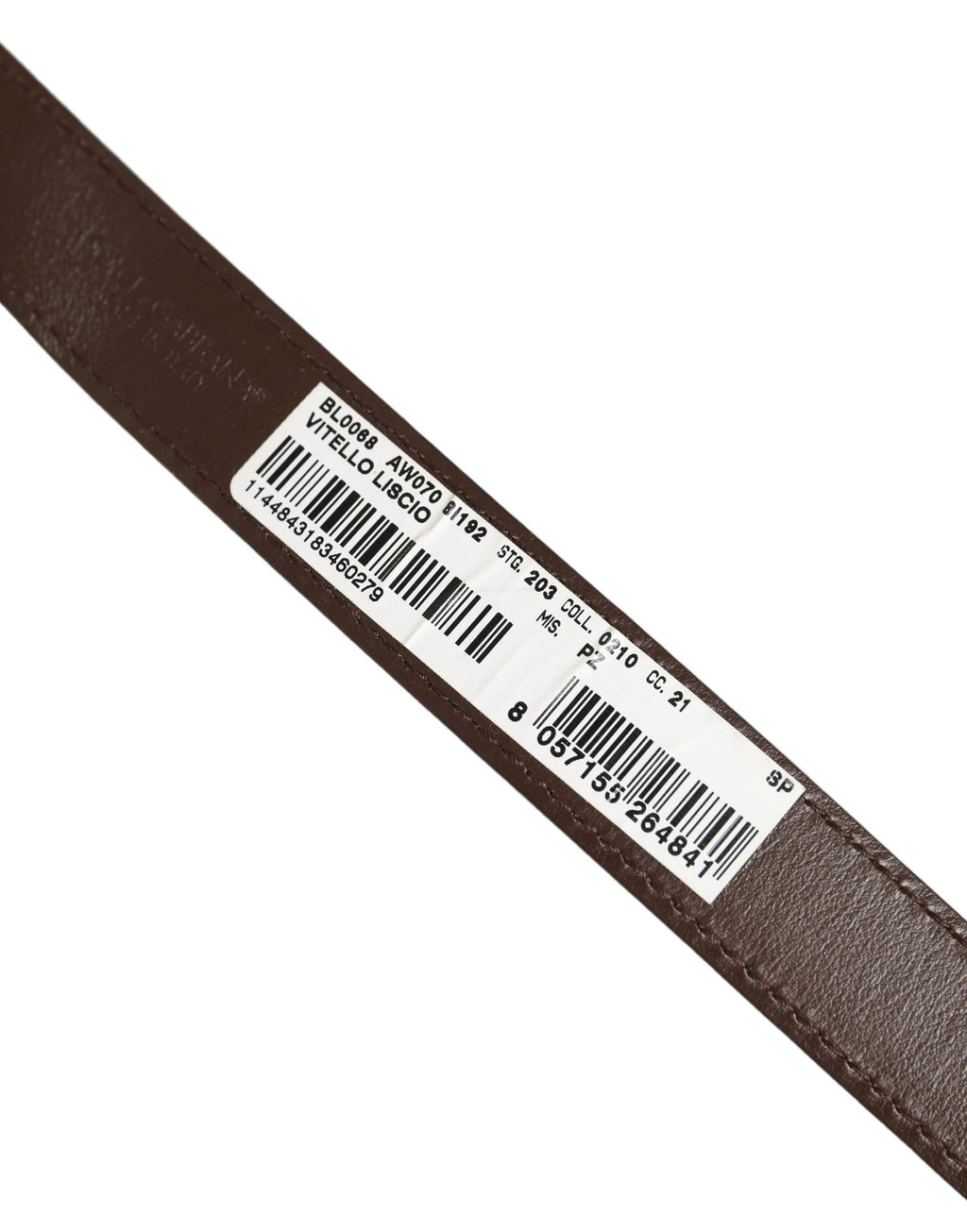 Dolce & Gabbana Brown Calfskin Leather Gold Buckle Belt Strap Bracelet Dolce & Gabbana