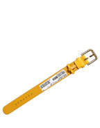 Dolce & Gabbana Yellow Textured Leather Gold Buckle Belt Strap Bracelet Dolce & Gabbana