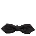 Dolce & Gabbana Men Black 100% Silk Adjustable Neck Papillon Bow Tie