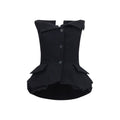Magda Butrym Black Silk Waistcoat Magda Butrym