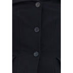 Magda Butrym Black Silk Waistcoat Magda Butrym