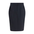 Magda Butrym Black Cotton Midi Skirt Magda Butrym