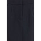 Magda Butrym Black Cotton Midi Skirt Magda Butrym
