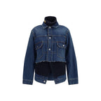 Sacai Blue Cotton Denim Jacket