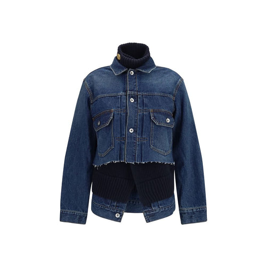 Sacai Blue Cotton Denim Jacket Sacai