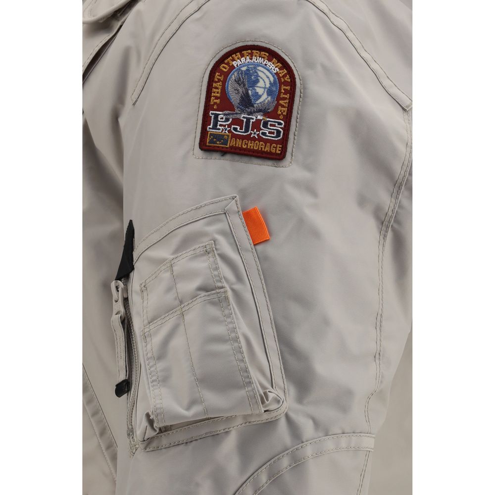 Parajumpers Gray Polyamide Bomber Parajumpers