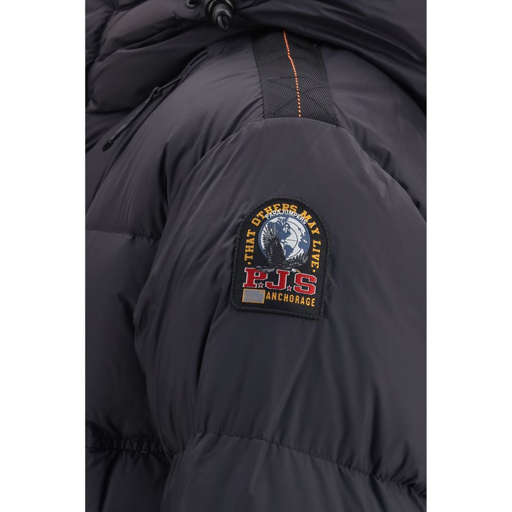 Parajumpers Black Goose Down Full-Length Jacket Parajumpers