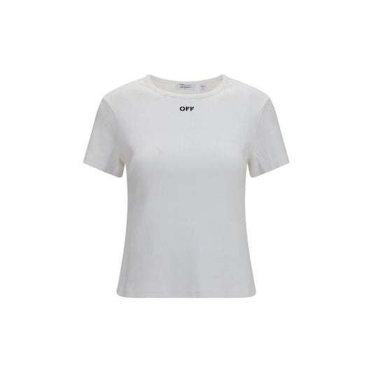 Off-White White Cotton T-Shirt Off-White