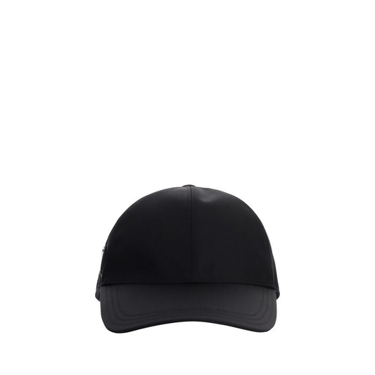 Prada Black Recycled Polyamide Cap Baseball Hat Prada
