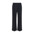 Khaite Black Polyester Casual Pants Khaite
