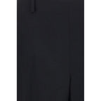Khaite Black Polyester Casual Pants Khaite
