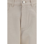 Rohe Beige Cotton Straight-Leg Jeans