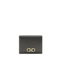 Ferragamo Black Calf Leather Bos Taurus Wallet Ferragamo