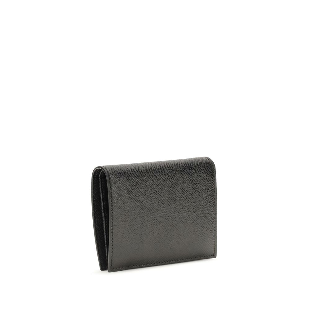 Ferragamo Black Calf Leather Bos Taurus Wallet Ferragamo