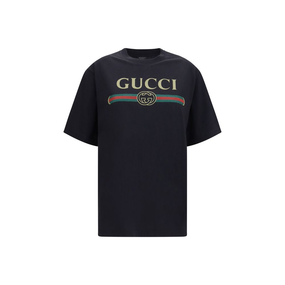 Gucci Black Cotton T-Shirt Gucci