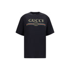 Gucci Black Cotton T-Shirt Gucci