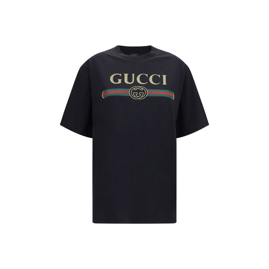 Gucci Black Cotton T-Shirt Gucci