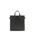 Valentino Garavani black calf leather Bos Taurus shoulder bag with sleek design and subtle logo detailing.
