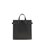 Valentino Garavani black calf leather Bos Taurus shoulder bag with sleek design and subtle logo detailing.