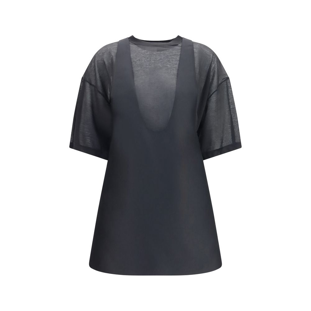 Balenciaga Black Wool Oves Aries Casual Dress Balenciaga