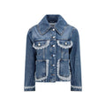 Ganni Blue Cotton Denim Jacket Ganni