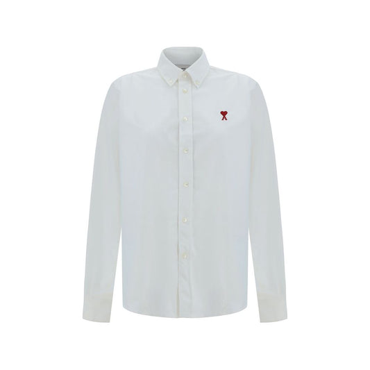 Ami Paris White Cotton Dress Shirt Ami Paris