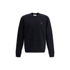 Ami Paris Black Cotton Sweatshirt