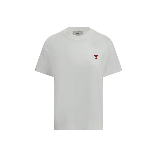 Ami Paris White Cotton T-Shirt Ami Paris